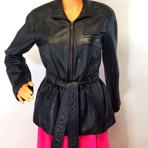 Preston and York Jacket Leather Black PS